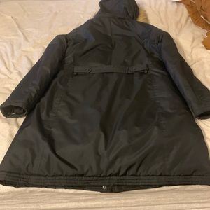 coat w/ faux fur trimmed hood